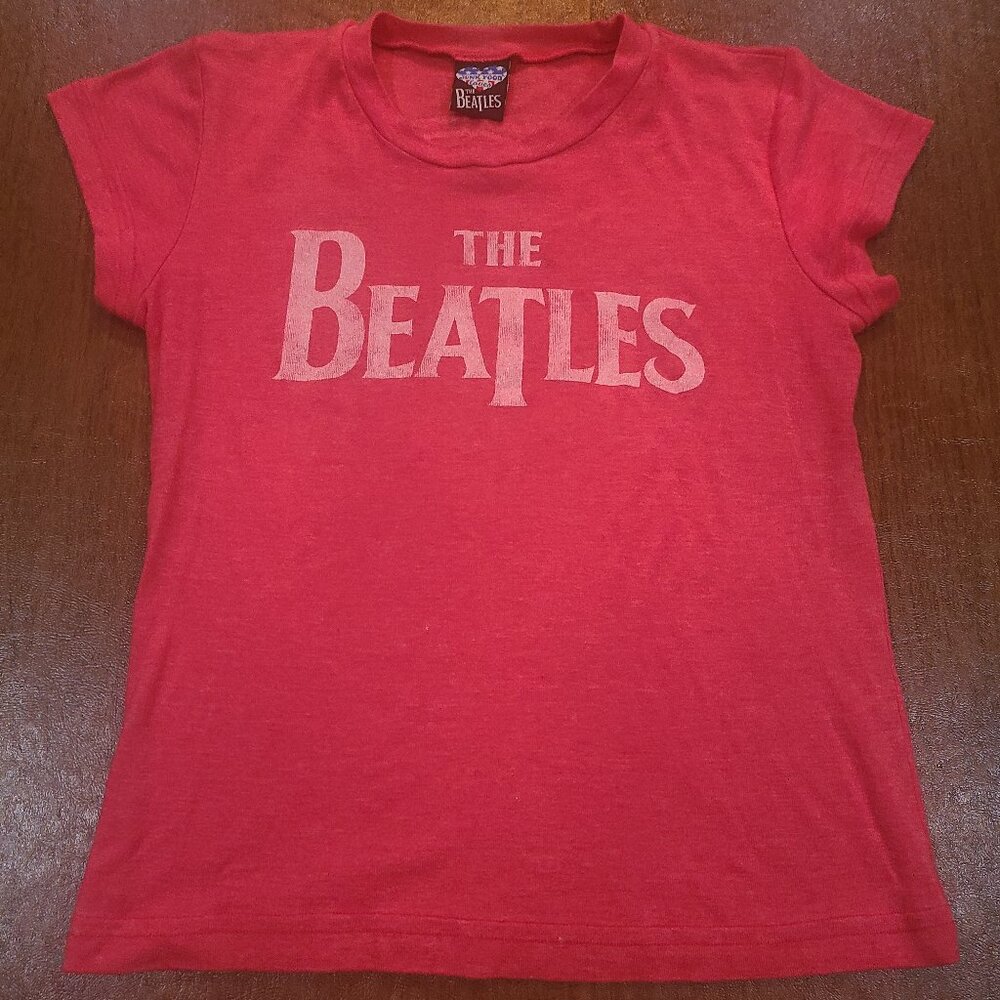 VINTAGE 2005 Beatles Red T Shirt Sz L
